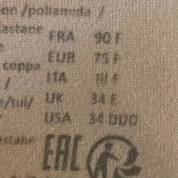 Chantelle Womens Lace Underwire Bra 34DDD Beige - Picture 5 of 5